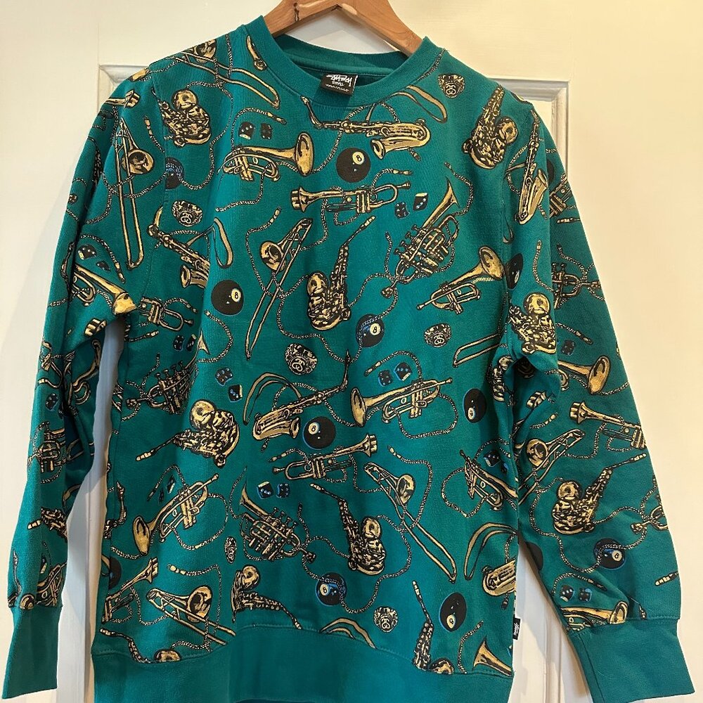 Stussy 8-ball & trumpet jumper